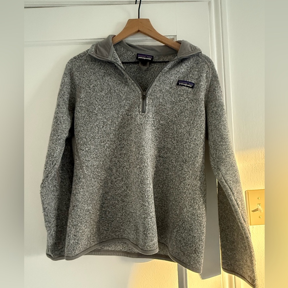 Patagonia Heather Gray Better Sweater Fleece Quarter Zip